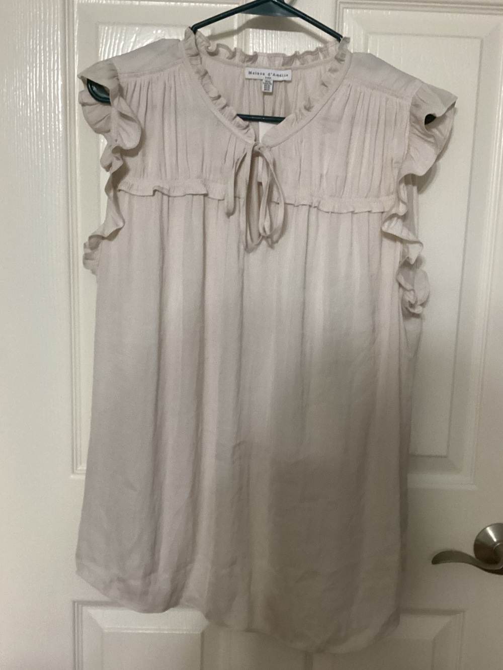 Maison d’Amelie Beige Top Women’s XL NWT